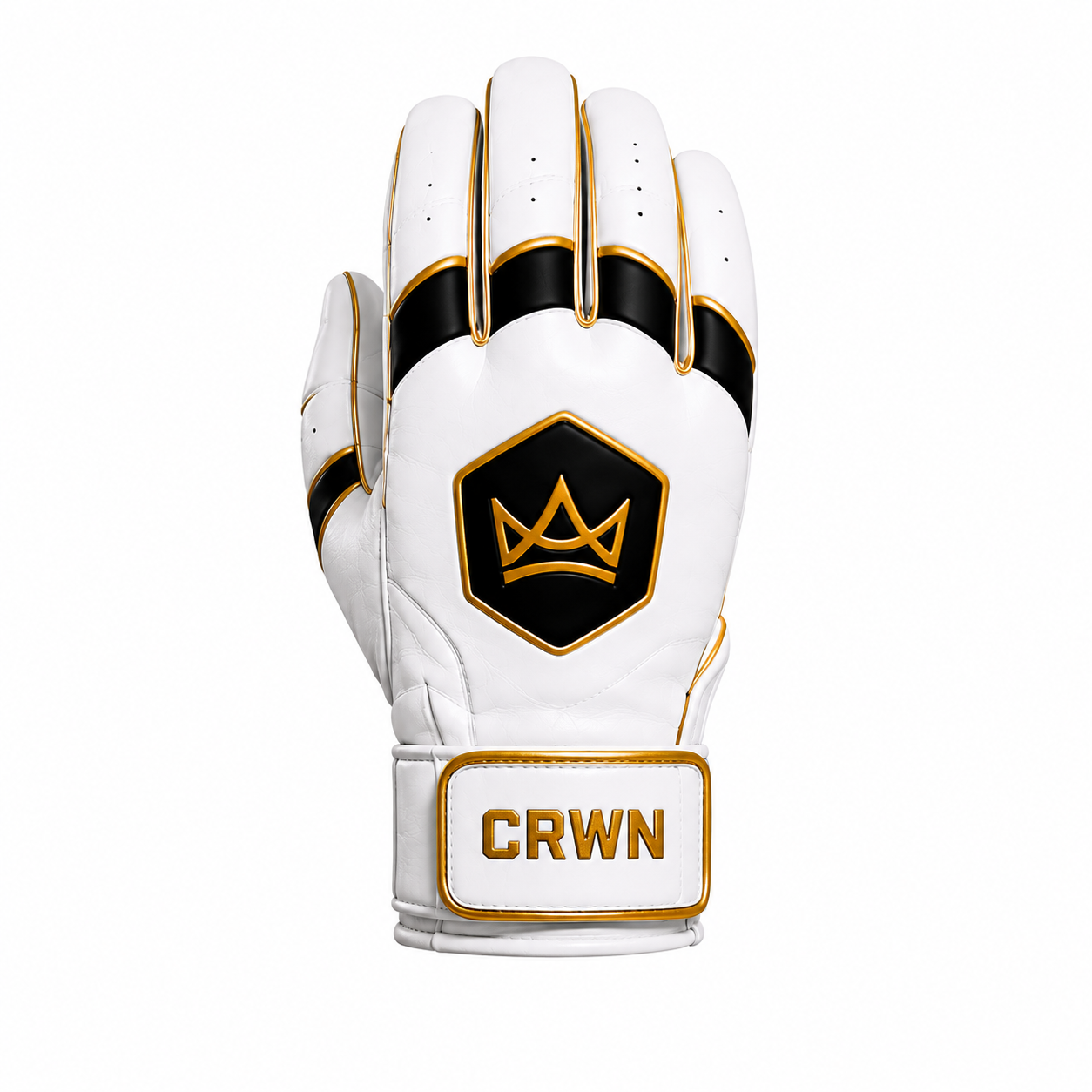 Batting Gloves - Short Cuff -White